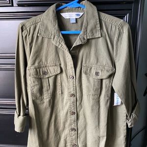Old Navy Green button down